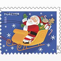 Santa forever stamp