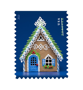 Holiday stamp image: Gingerbread Houses