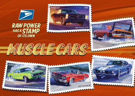 Muscle Car stamps at Daytona