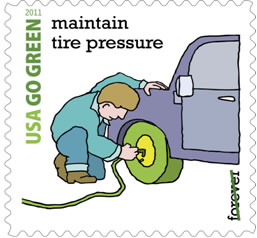 Maintain tire pressure Stamp