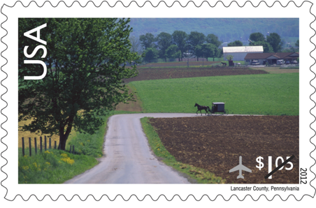 Lancaster Co., PA celebrated with a stamp