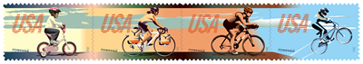 Postal Service’s Bicycling Stamps Promote Healthy Lifestyle