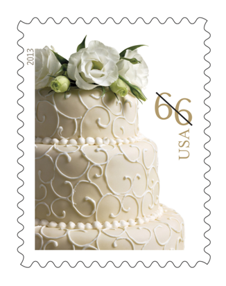 New Wedding Cake stamp now available