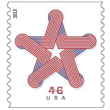 Postal Service Unfurls Patriotic Star Stamps