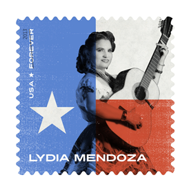 Sello postal rinde tributo a la pionera de la música tejana, Lydia Mendoza