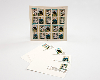 Early Football Stamp Pane and First-Day Cover Set