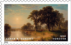 Asher B. Durand stamp