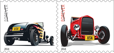 Limited Edition Hot Rods Forever stamps 