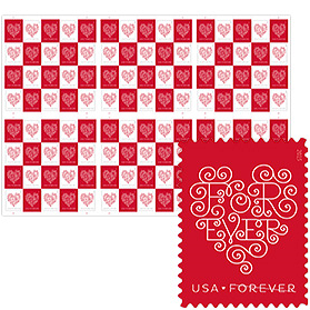 Love: Forever Hearts stamps