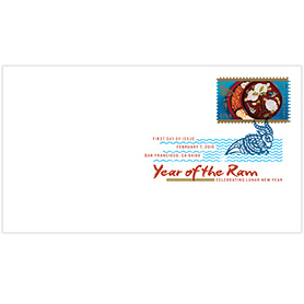 Year of the Ram Digital Color Postmark