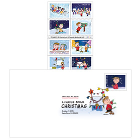 Charlie Brown Christmas Forever stamps bring cheer to holiday greetings and packages