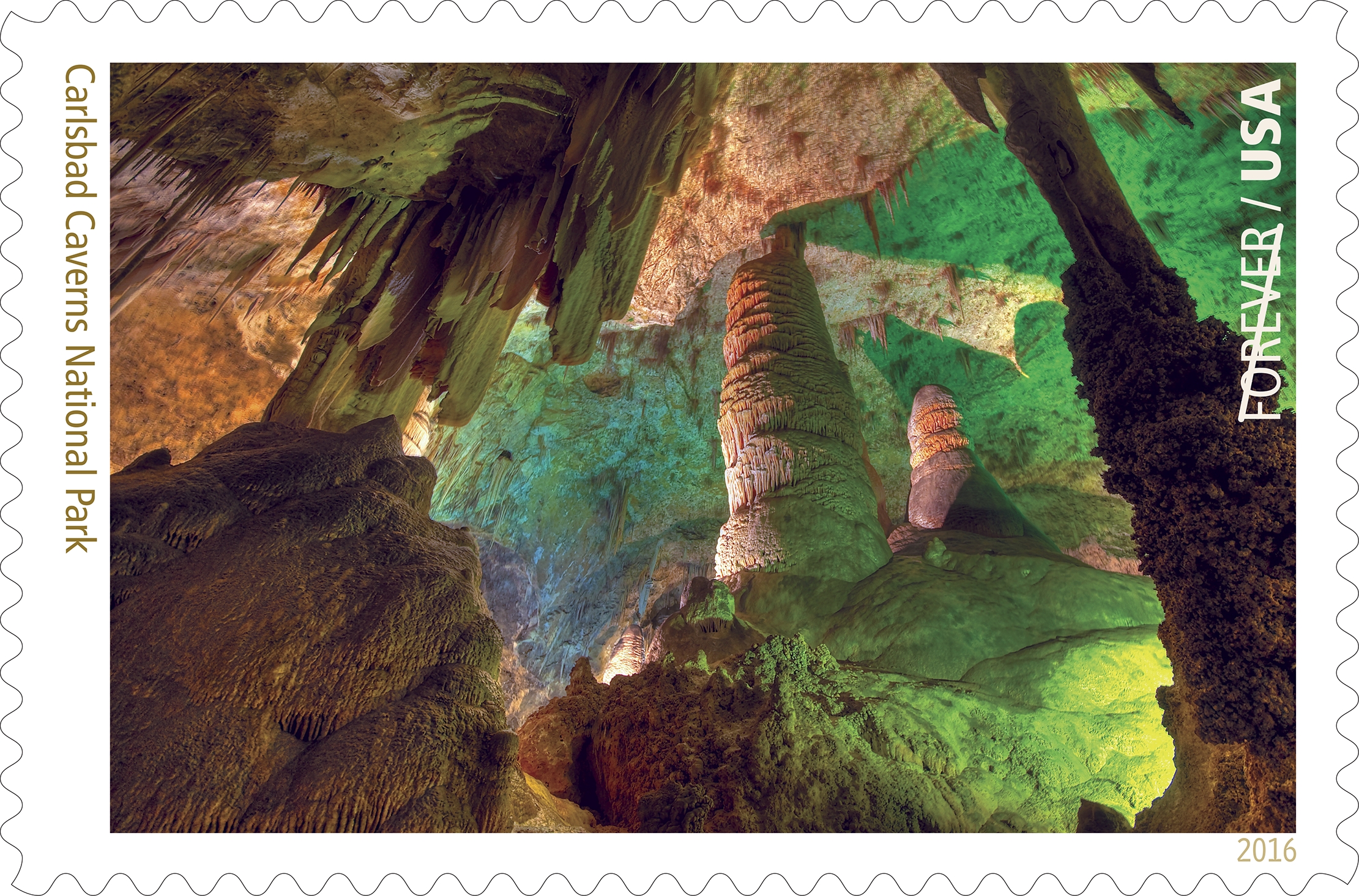 Carlsbad Caverns is 5th stamp celebrated in National Parks series