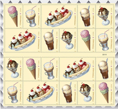 Soda Fountain Favorites Forever stamps