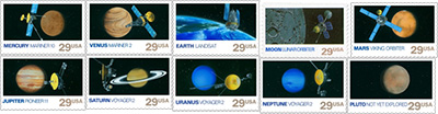 Space Exploaraion stamps