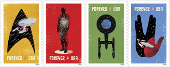 Iconic TV series Star Trek stamps released