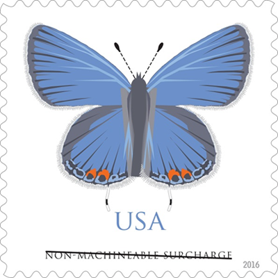 Eastern Tailed-Blue butterfly stamp