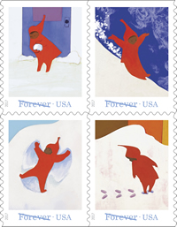 “The Snowy Day” stamp booklet