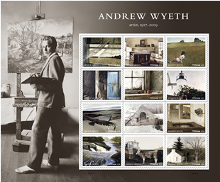 Artist Andrew Wyeth’s 100th Birthday Commemorated Through Forever Stamps