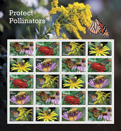 “Protect Pollinators” Forever stamps coming