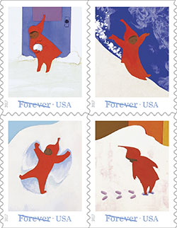 USPS releases The Snowy Day Forever stamps