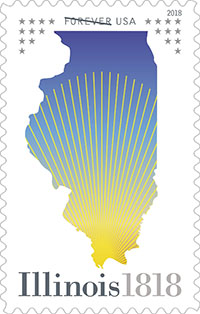 Illinois Statehood Forever Stamp Dedicated Today