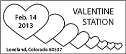 Loveland Valentine’s Day Postmark