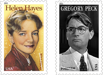 Helen Hayes and Gregory Peck