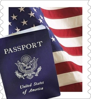 Passport flag stamp