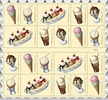 Soda Fountain Forever stamps