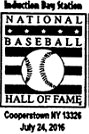 Induction Day at the National Baseball Hall of Fame picture postmark 