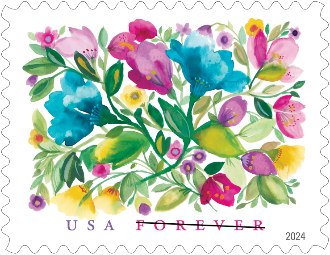 Celebration Blooms stamp