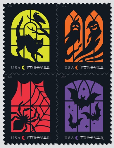New Forever stamps feature spooky silhouettes