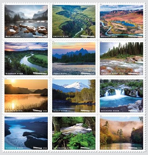 New stamps spotlight the natural beauty of America’s rivers
