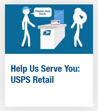 help us serve you, USPS Retail