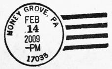 Honey Grove, PA postmark