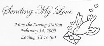 Loving, TX postmark