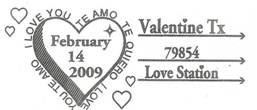 Valentine, TX postmark