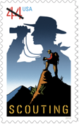 Boy Scouting stamp