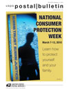 Cover of Postal Bulletin 22278: National Consumr Protection Week March 7-13,2010