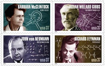 American Scientists stamp image.
