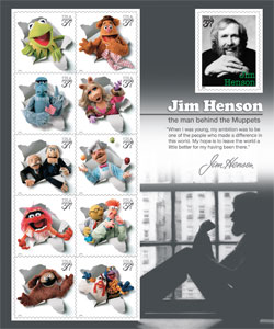 Jen Henson and the Muppets stamp image.