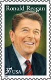 Ronald Reagan stamp image.
