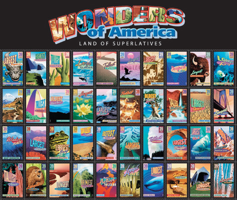Wonders of America stamps