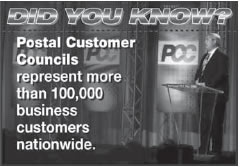 Did you know?Postal Customer Councils represent more than 100,000 business customers nationwide.