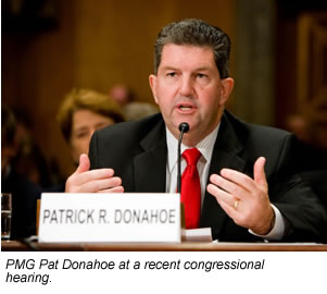 PMG Pat Donahoe at a recent congressional hearing