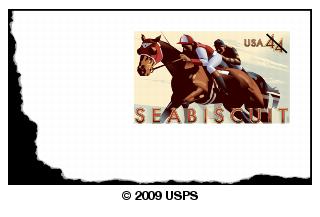 Seabiscuit stamped envelope