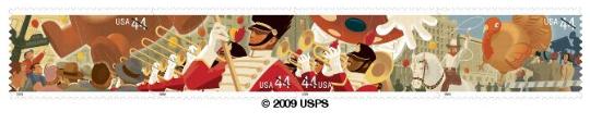 Thanksgiving Day Parade 44-cent stamps