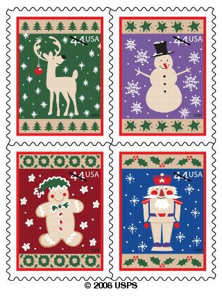 Winter Holidays 44-cent stamps