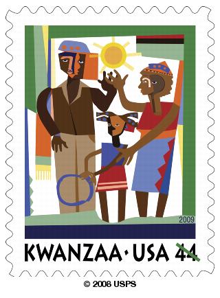 Image result for kwanzaa postage stamp 2009