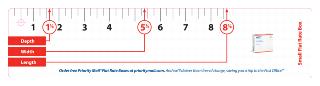 Small Flat Rate Box Measurement Tool